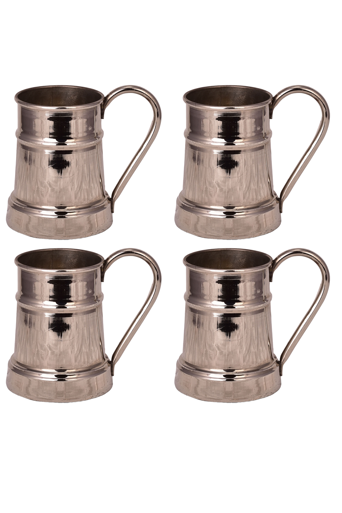 Turna Copper Debito Glass Straight 600 Ml Set of 4 Nickel Turna0455-42
