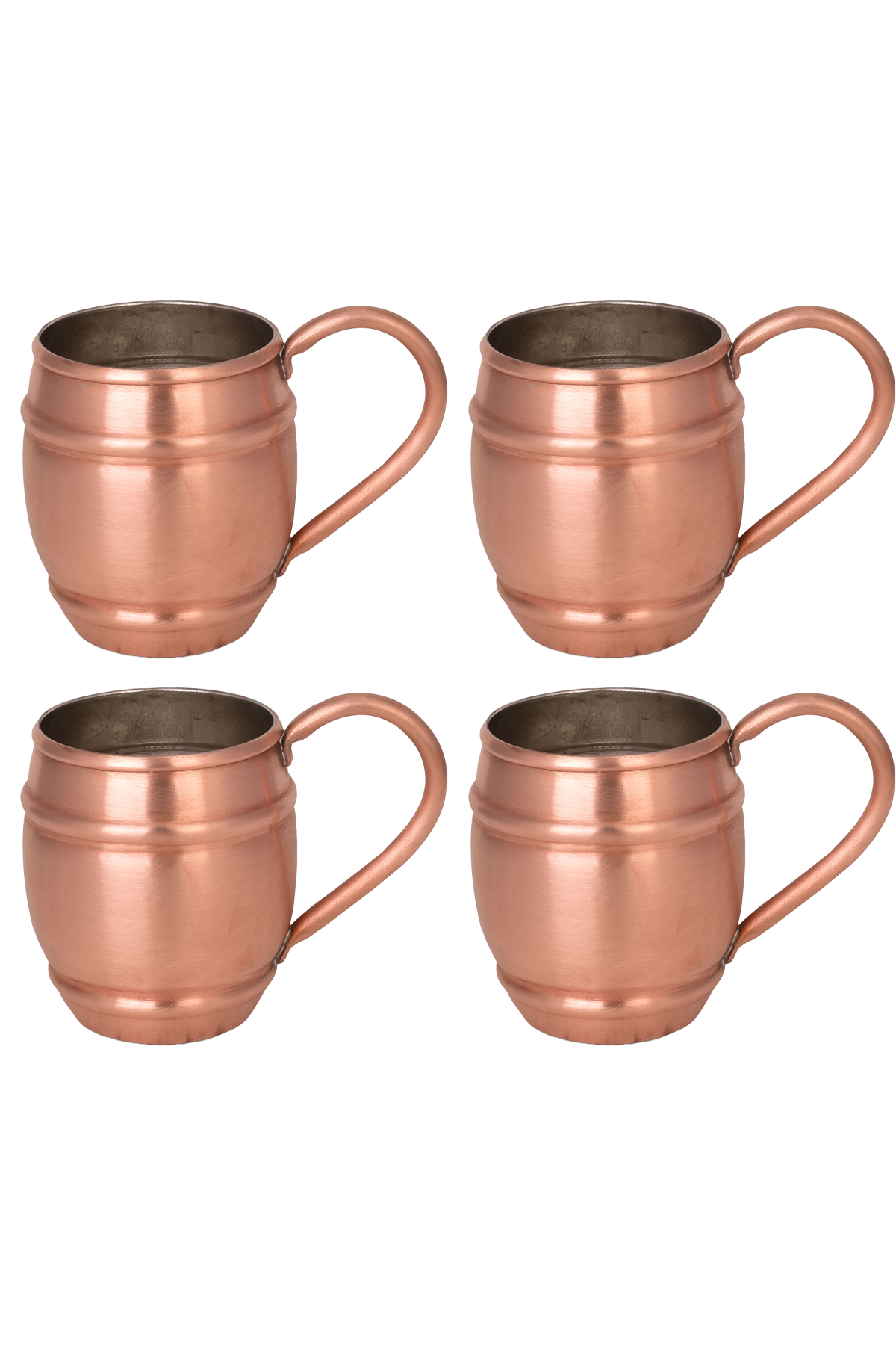 Turna Copper Grande Glass 1 No Plain 500 Ml Set of 4 Scotch Turna0498-44