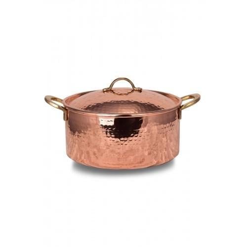 Turna Copper Italian Saucepan 2 No 18 Cm Hand Forged Red Turna8151-1