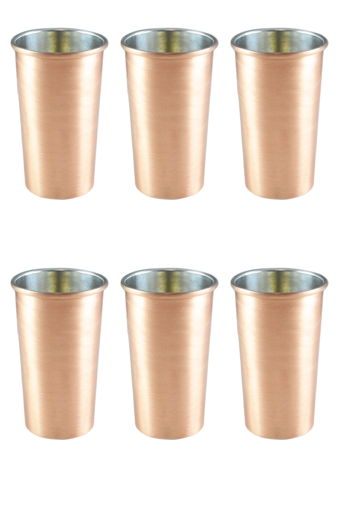 Turna Copper Lungo Glass Straight 530 Ml Set of 6 Scotch Turna0507-64