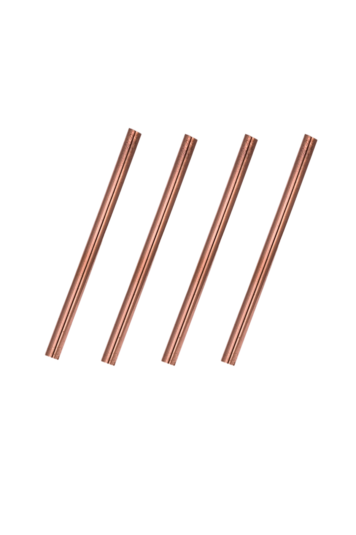 Turna Copper Straws Straight Red Set of 4 Turna0506-41