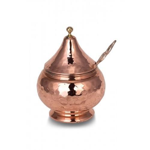 Crane Copper Tabbal Spoon Dome Spice Bowl Hand Forged Red Crane0014-1