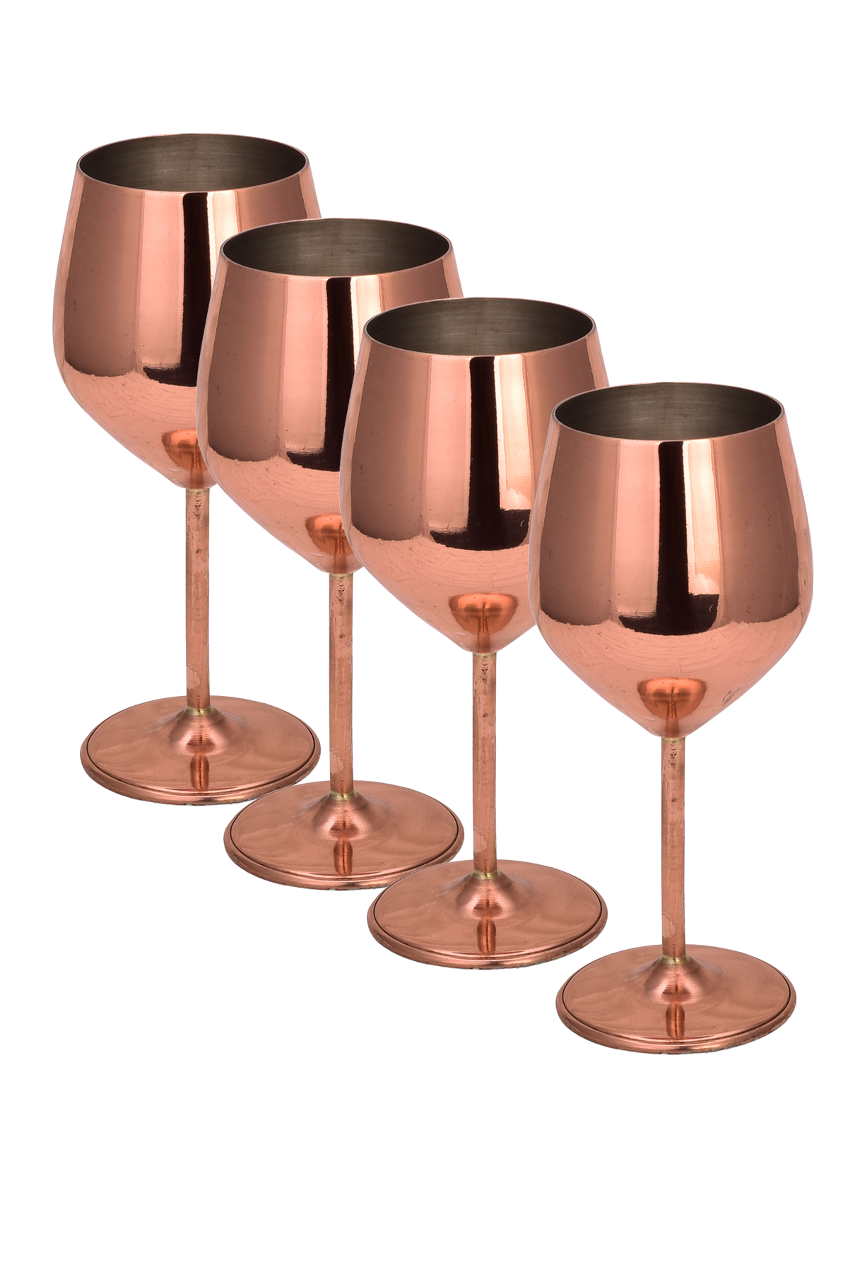 Turna Bakır Vine-gall Kadeh 500 Ml Düz 4lü Takım Kırmızı Turna0495-41