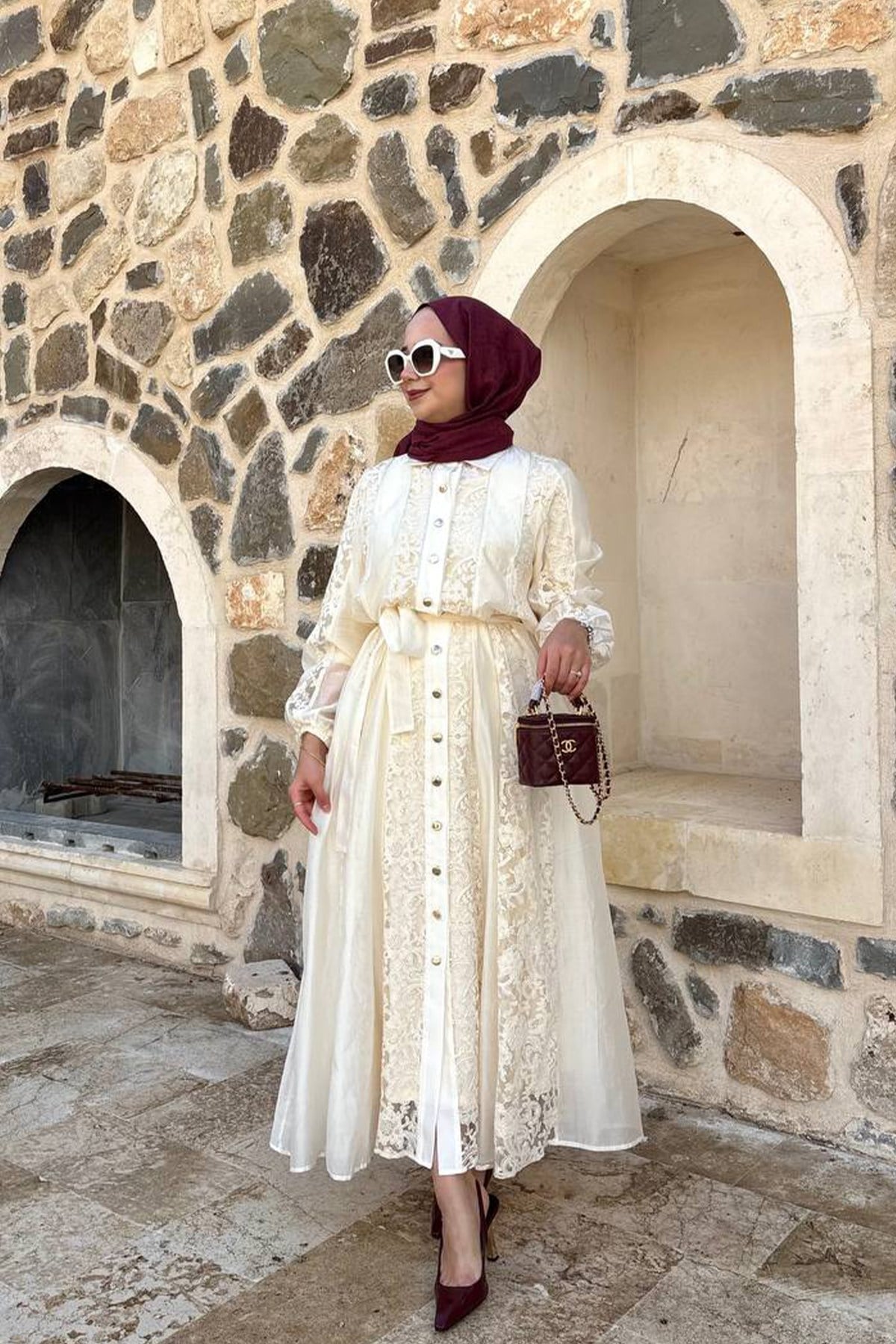 Fransız Dantel Elbise 