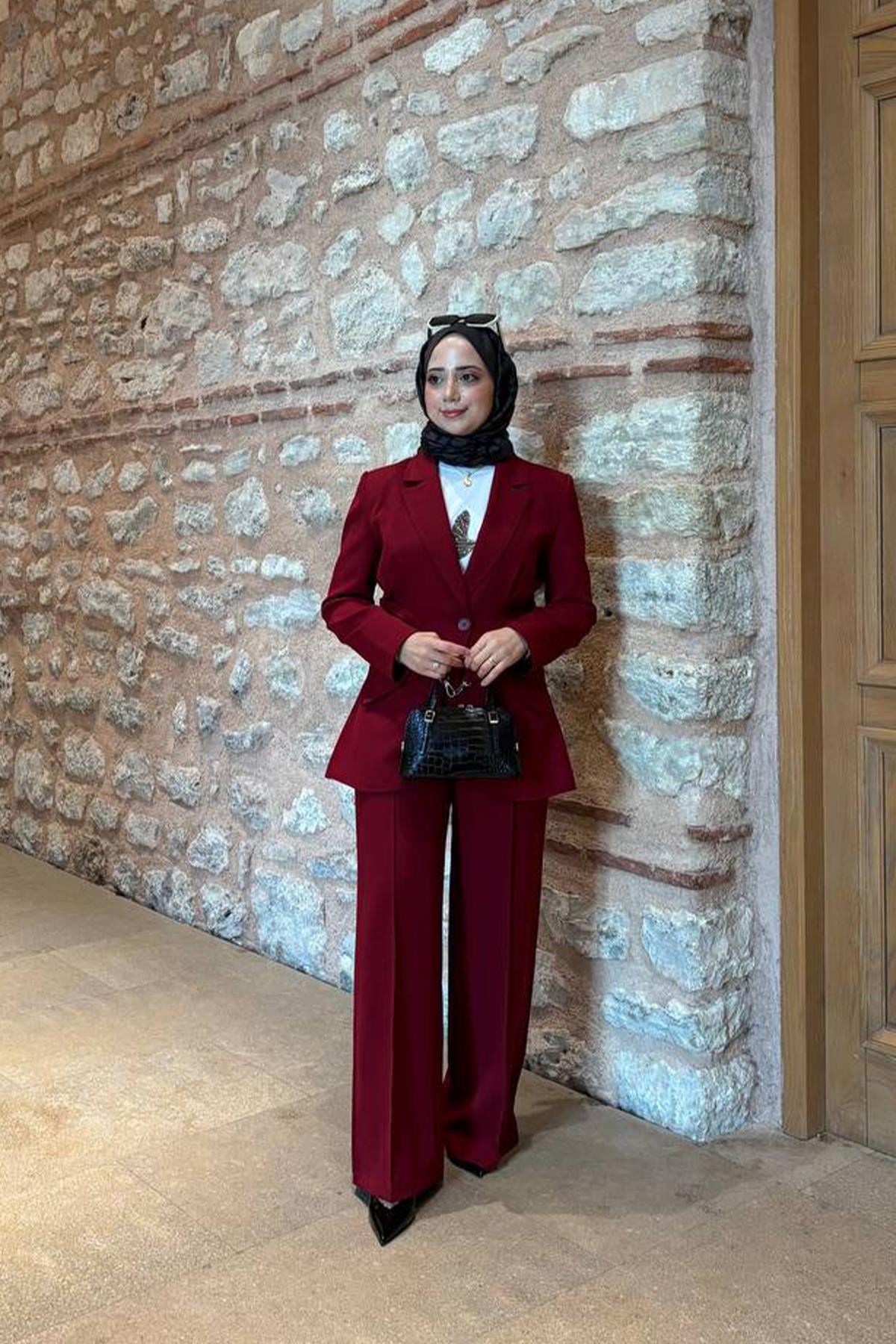 KEMERLİ BLAZER TAKIM