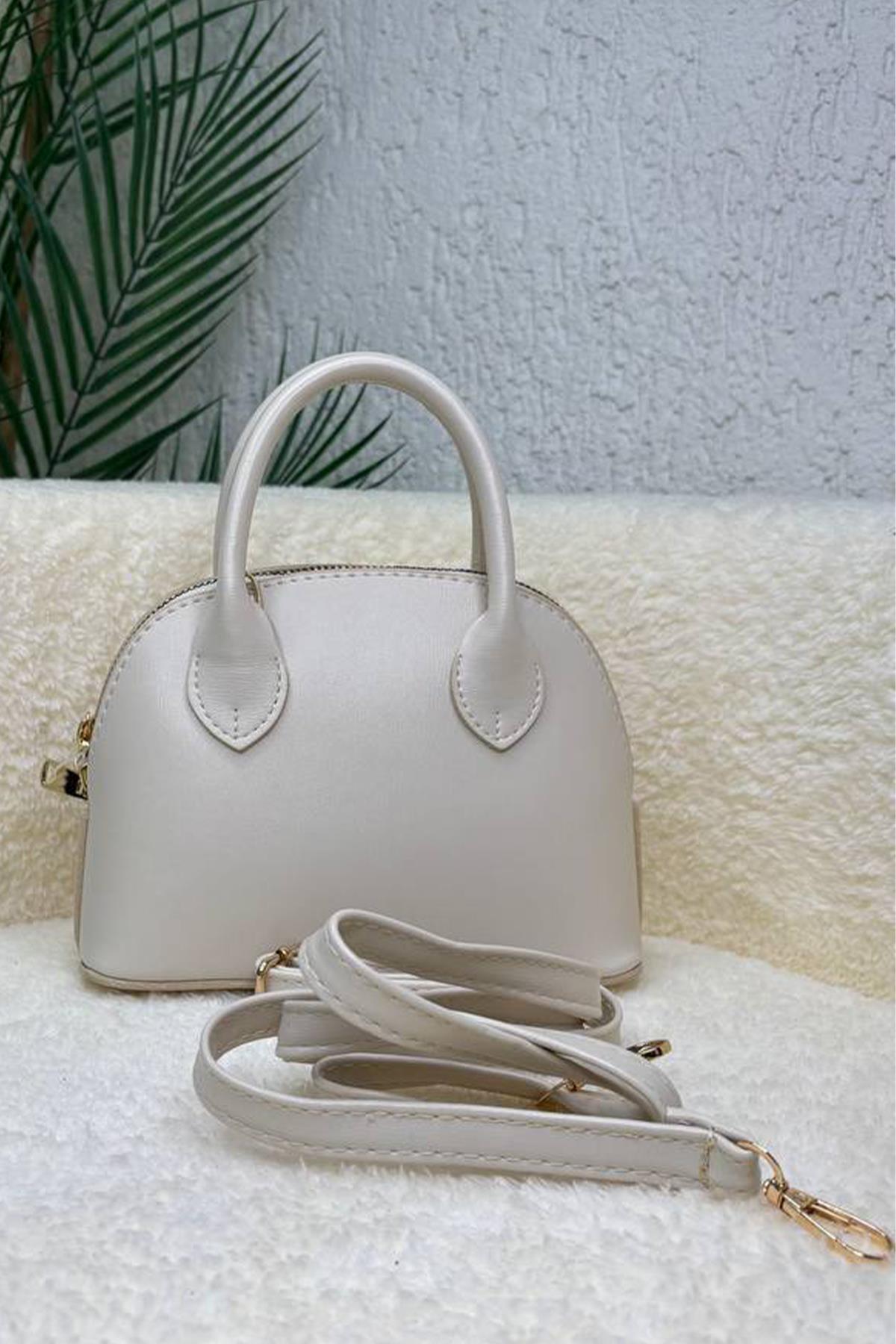 OVAL CASUAL DERİ ÇANTA