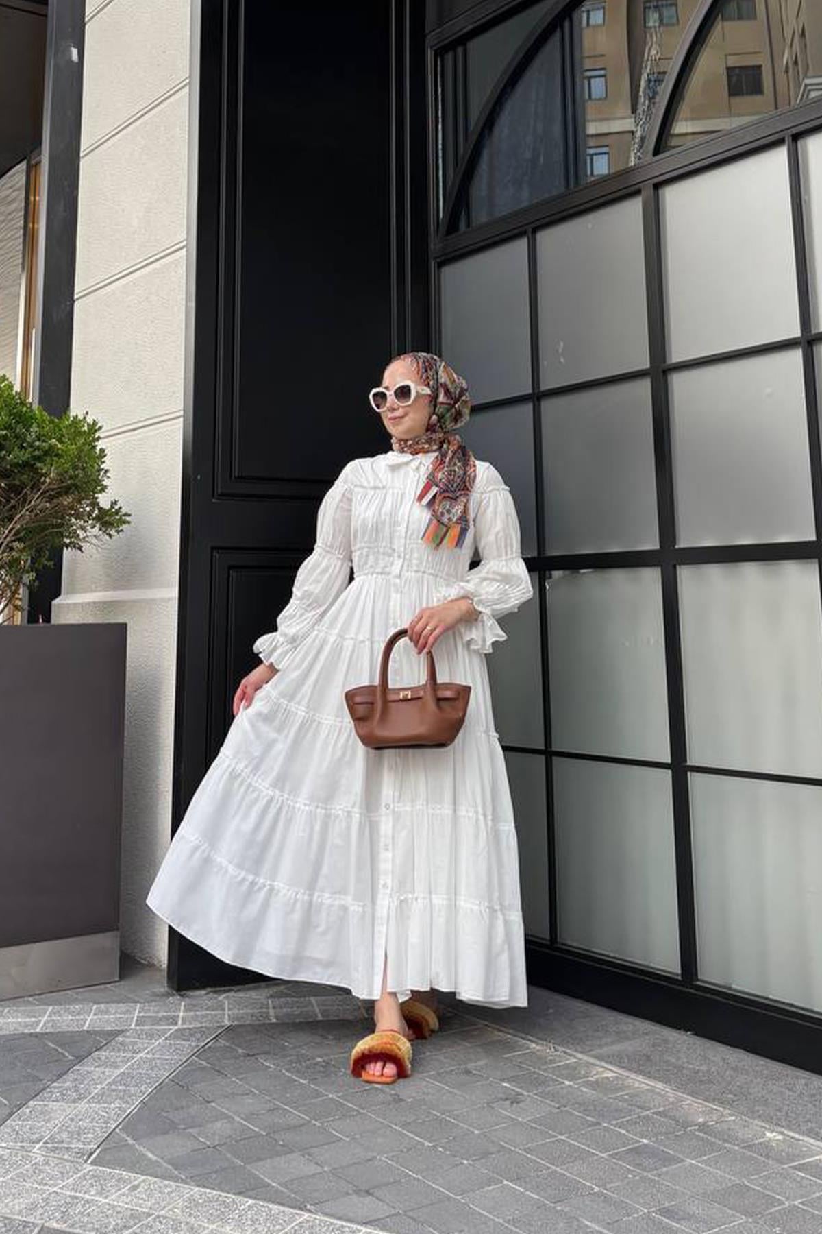 PAMUKLU BÜZGÜ KAT ELBİSE