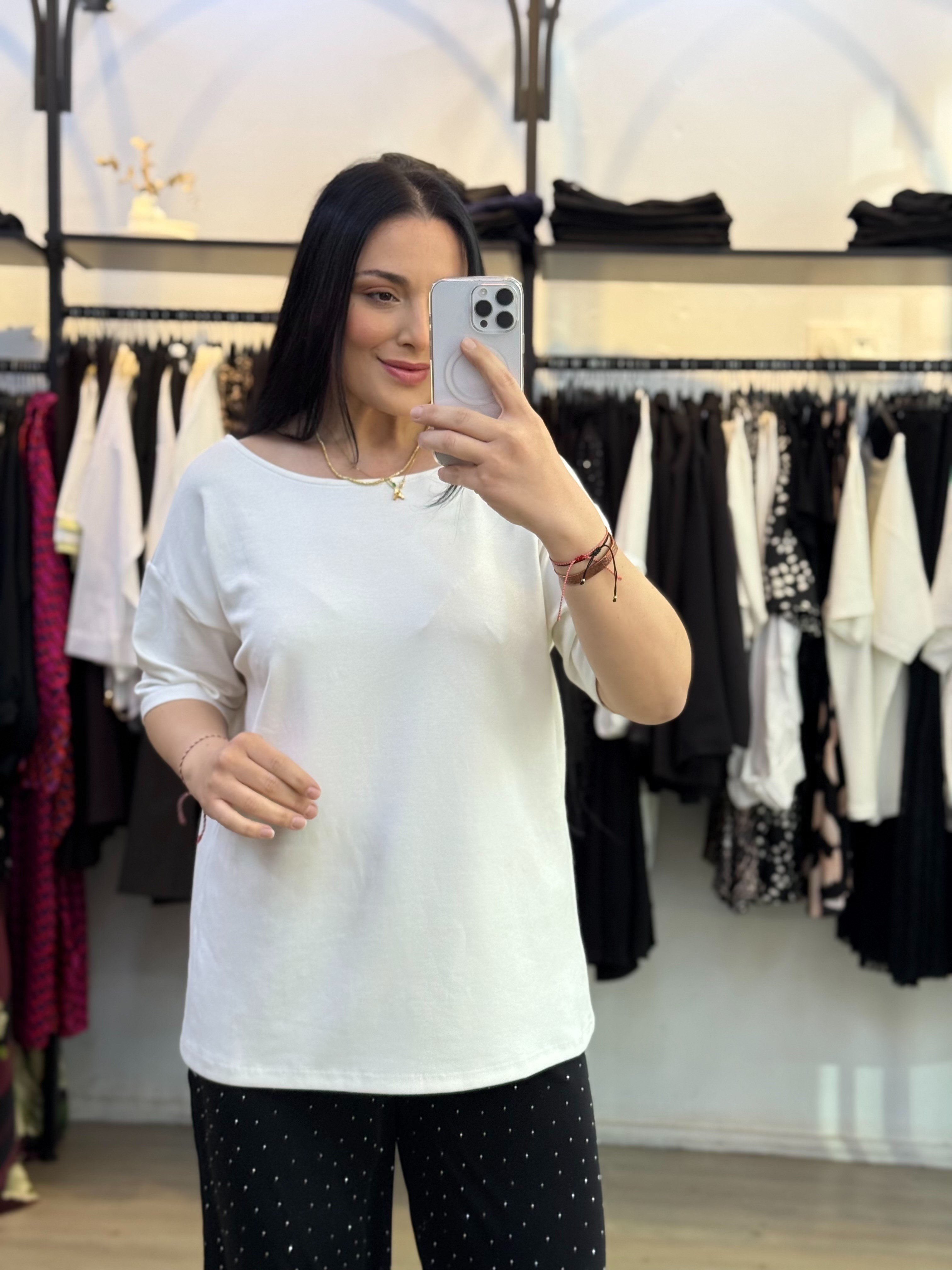 Aria Dantel Detaylı Bluz beyaz