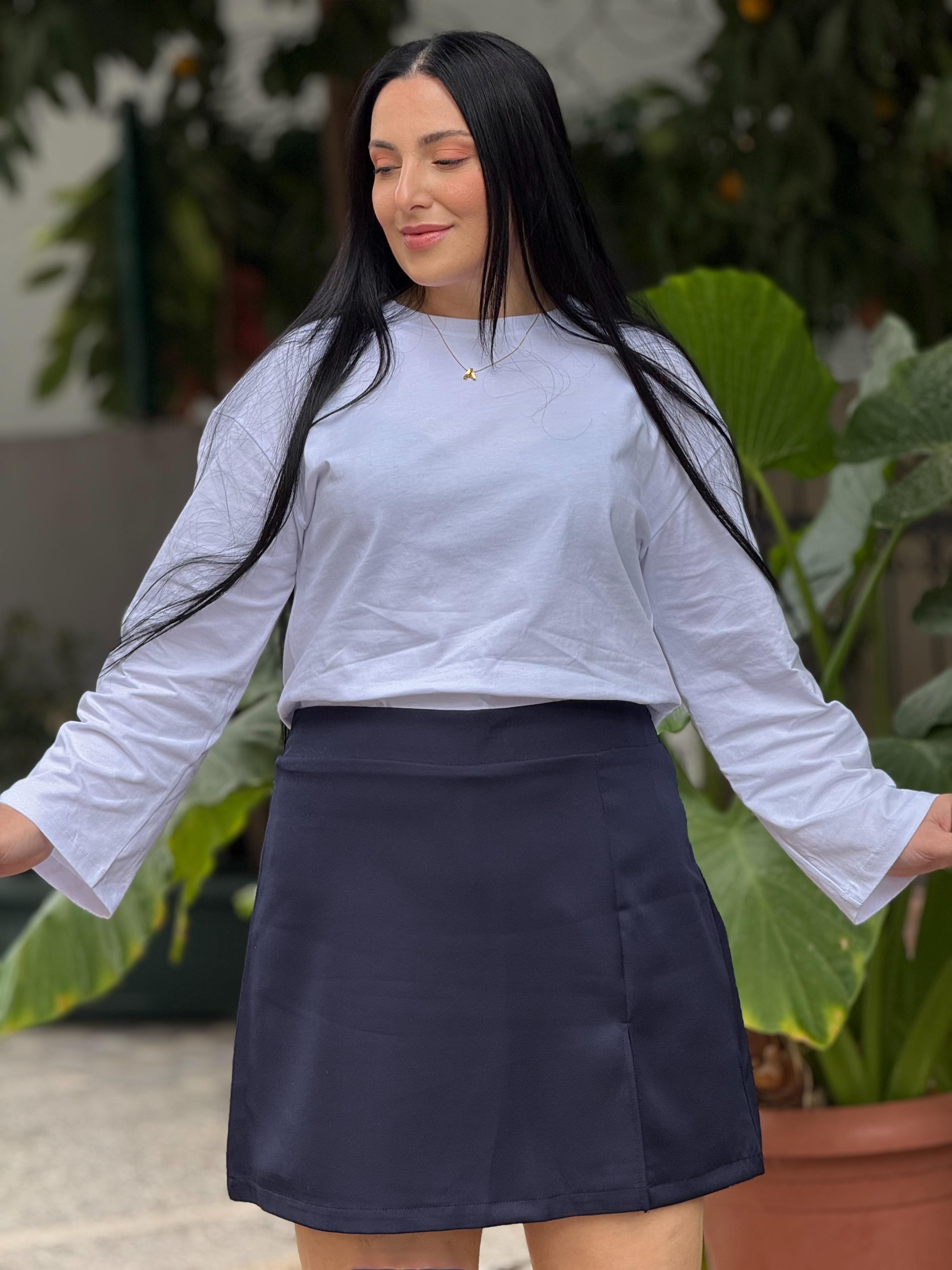 Crimson Lacivert Şort Etek