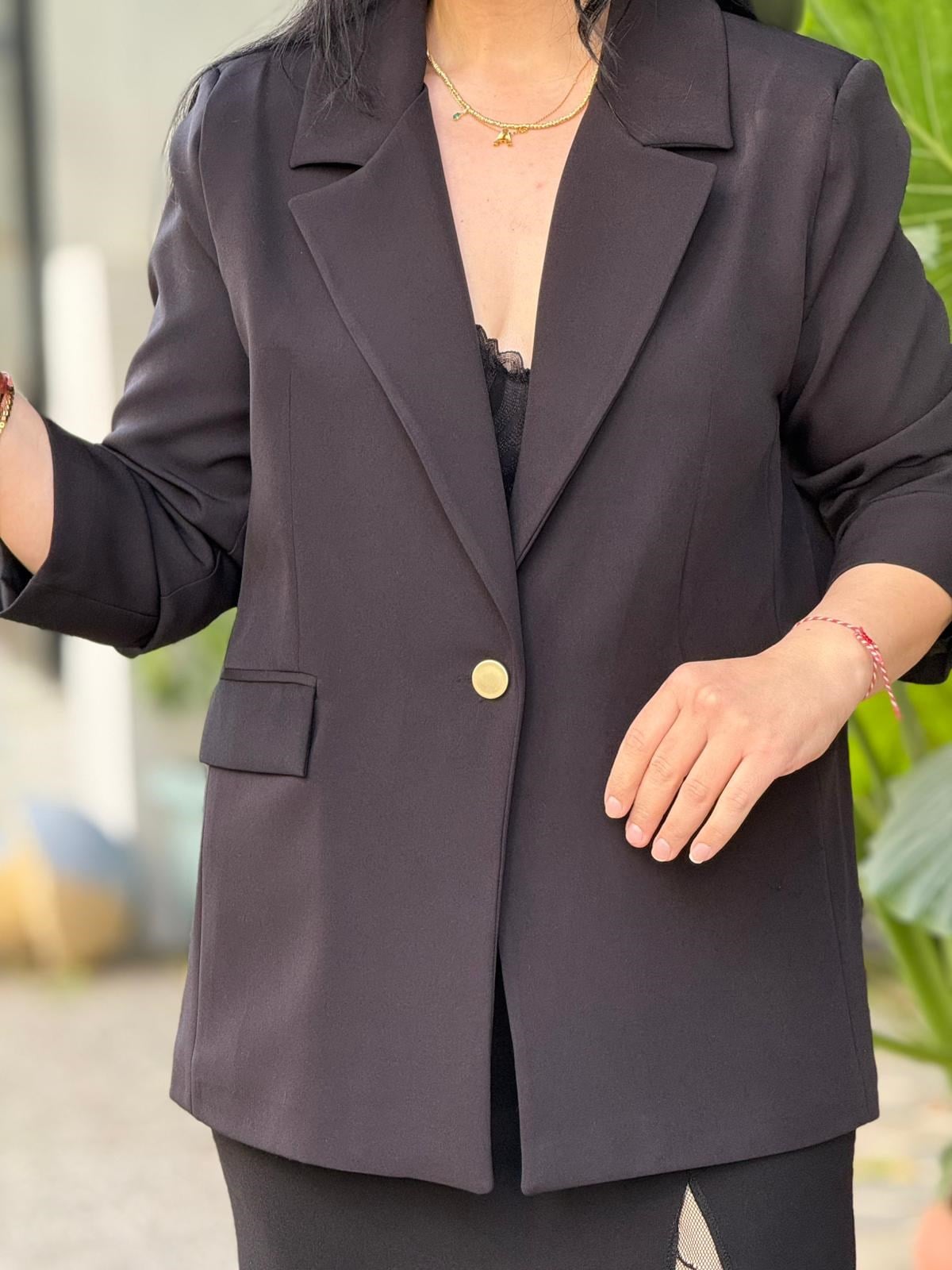 Ebon Klasik Siyah Ceket