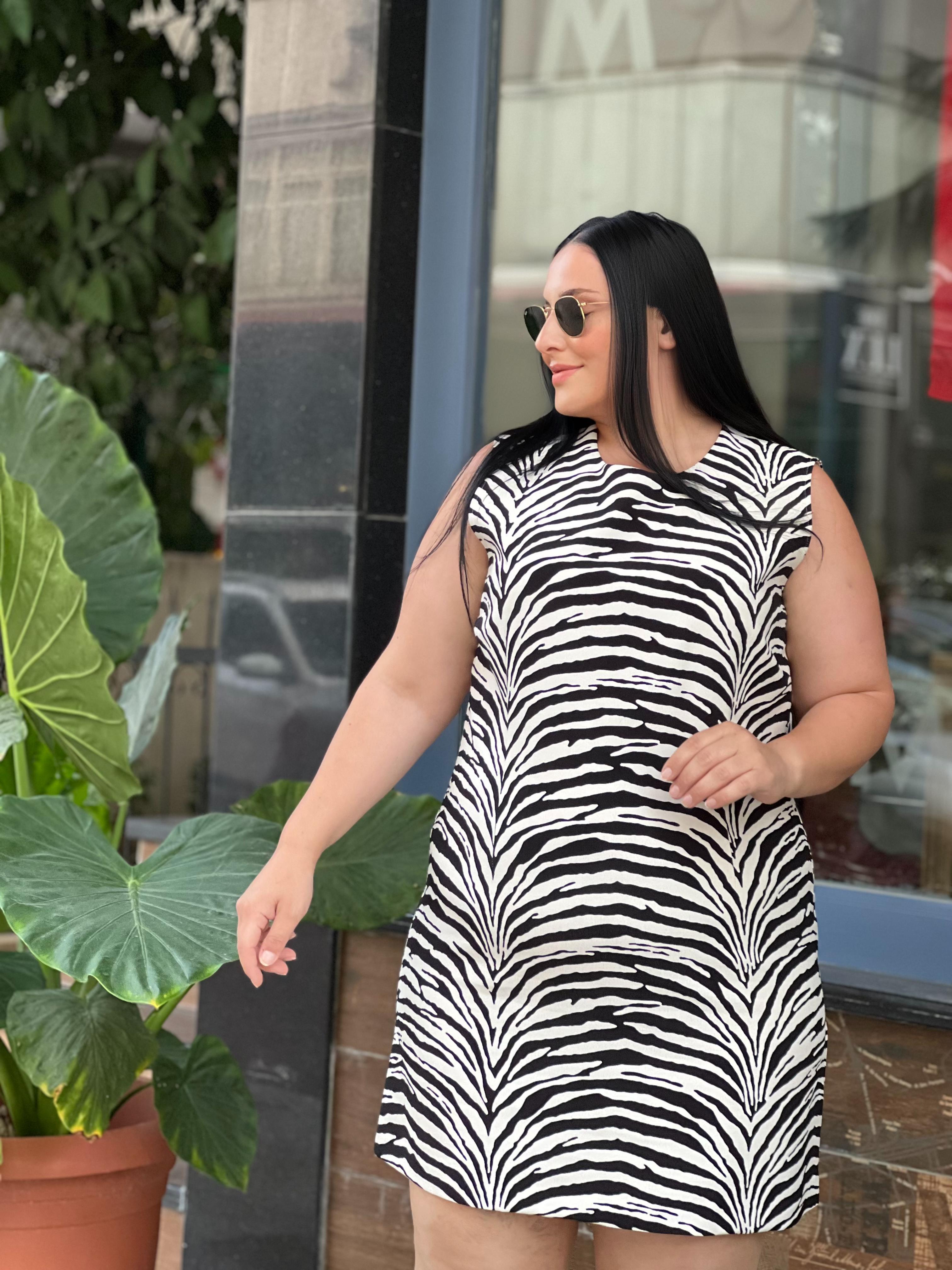 EK ZEBRA ELBİSE 