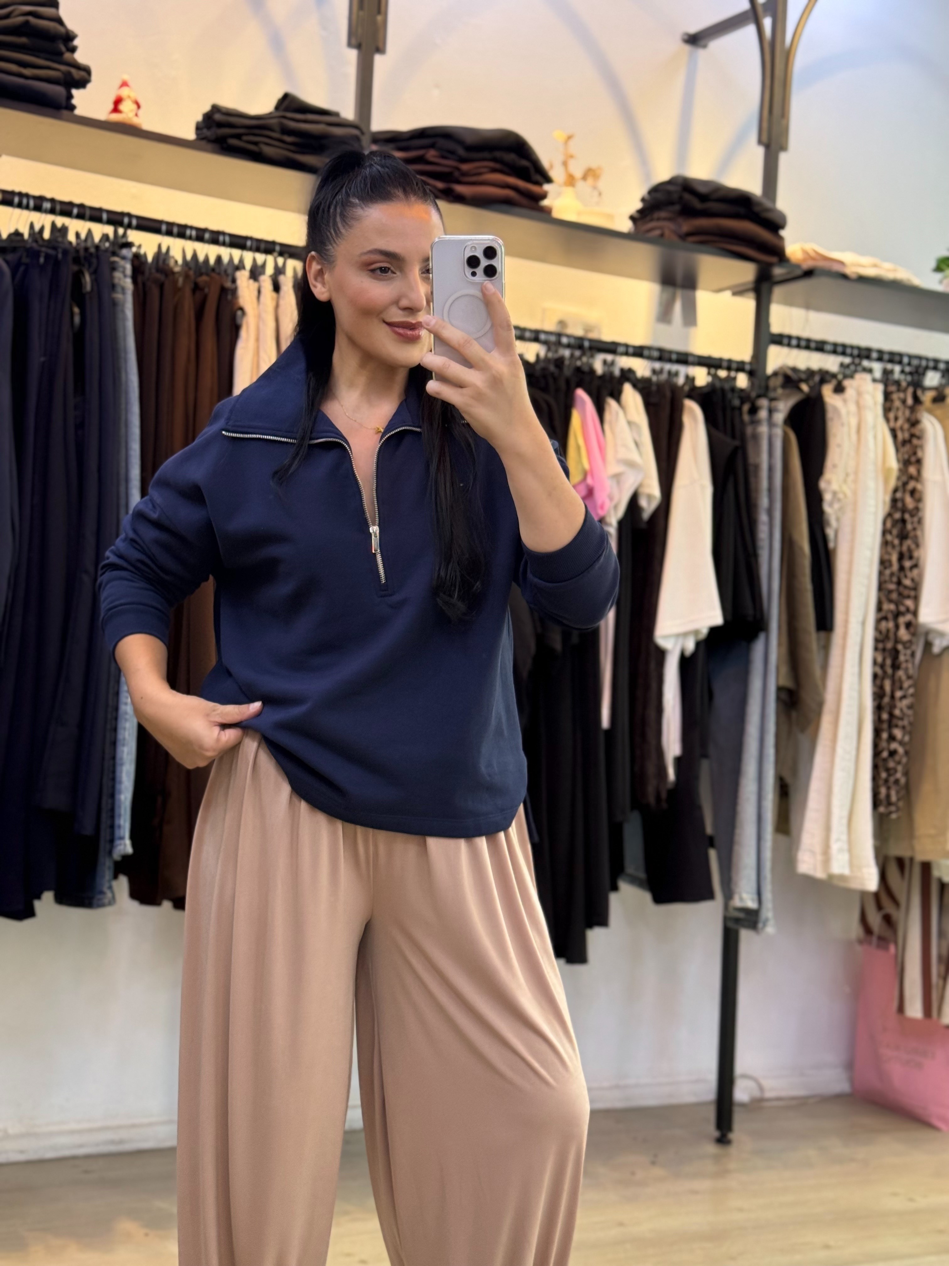 LİVIA SWEAT LACİVERT 