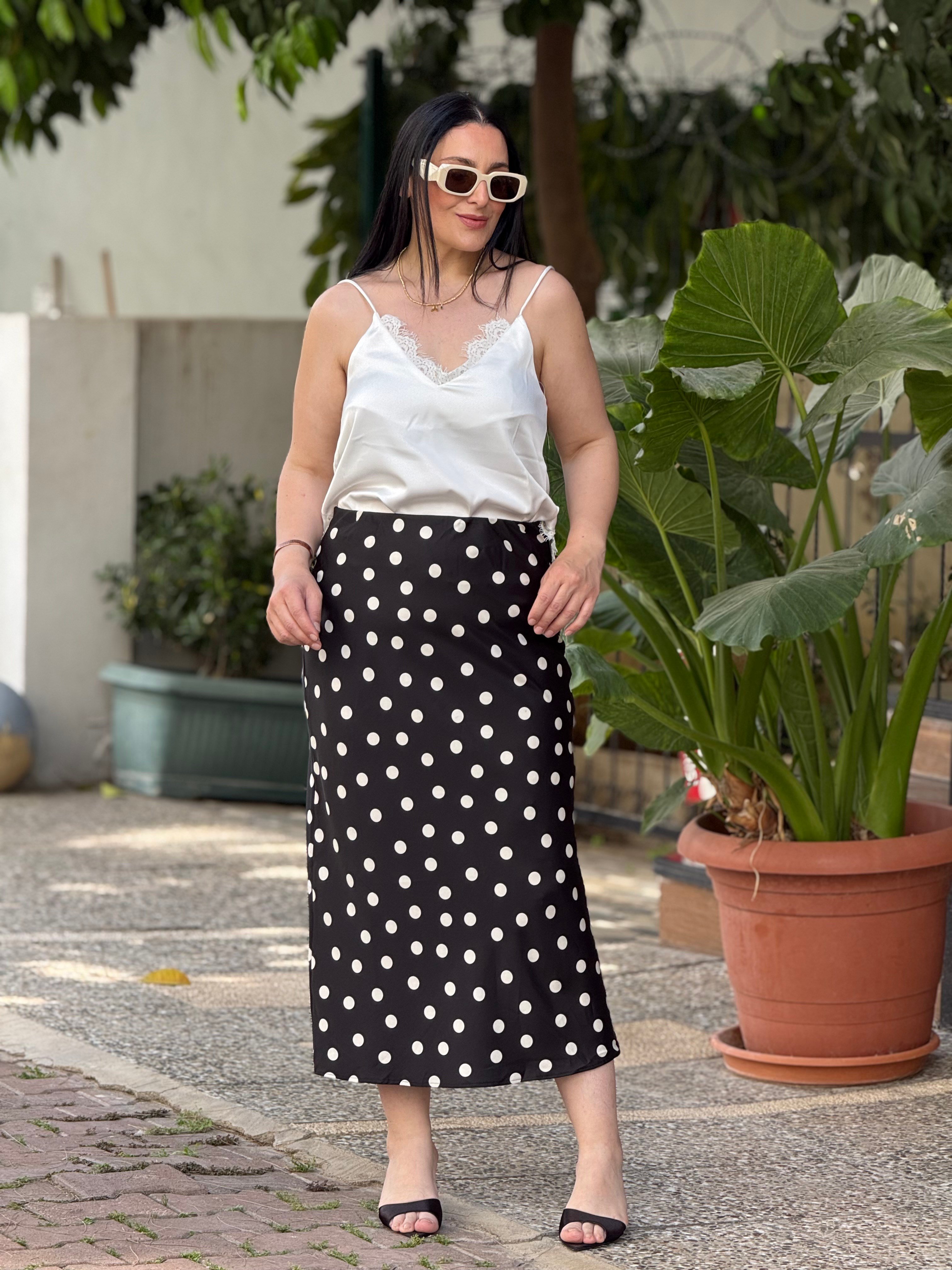 LUNA DOT Saten Bluz