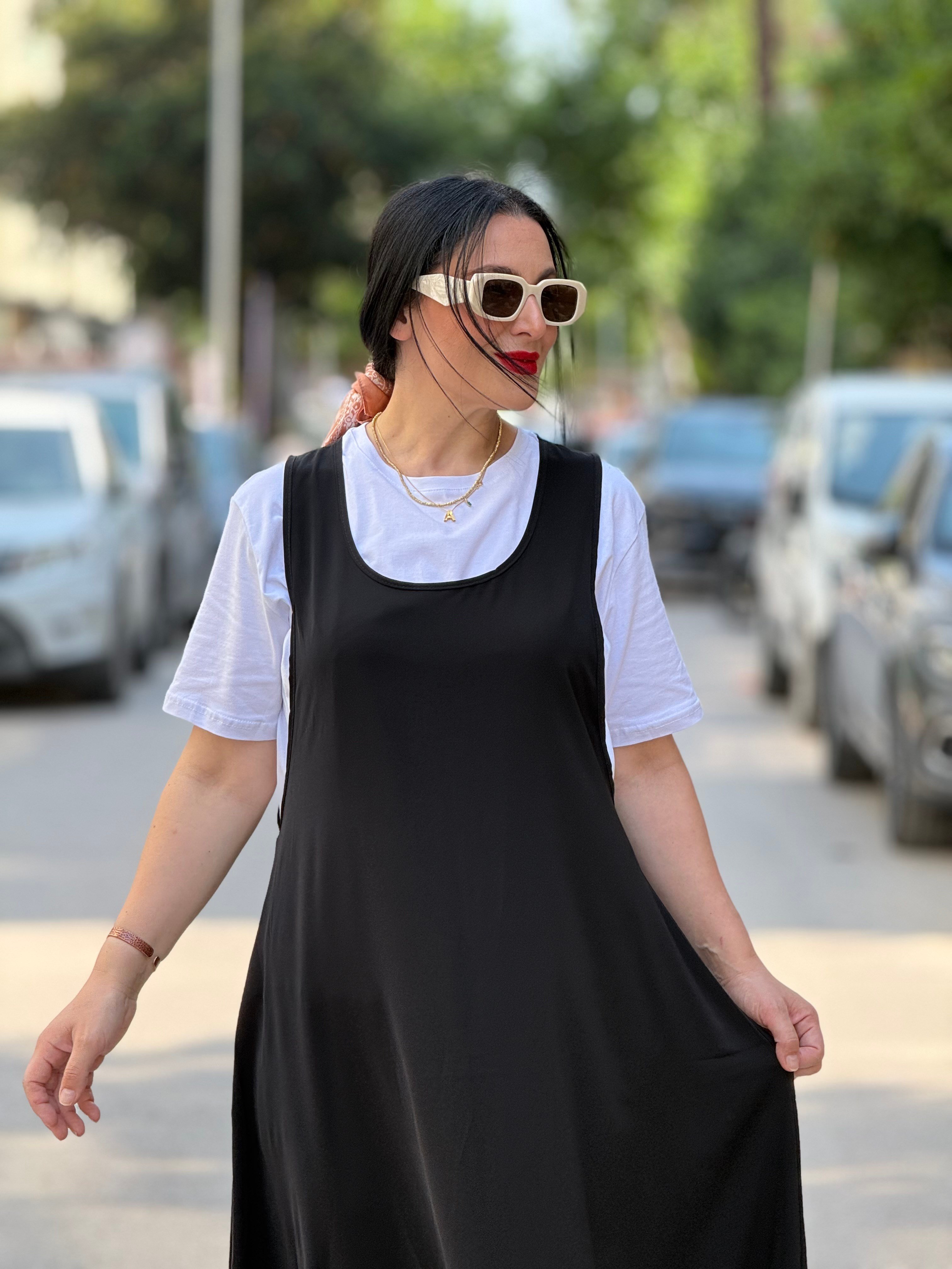 MIRELLE Salopet Elbise Siyah 