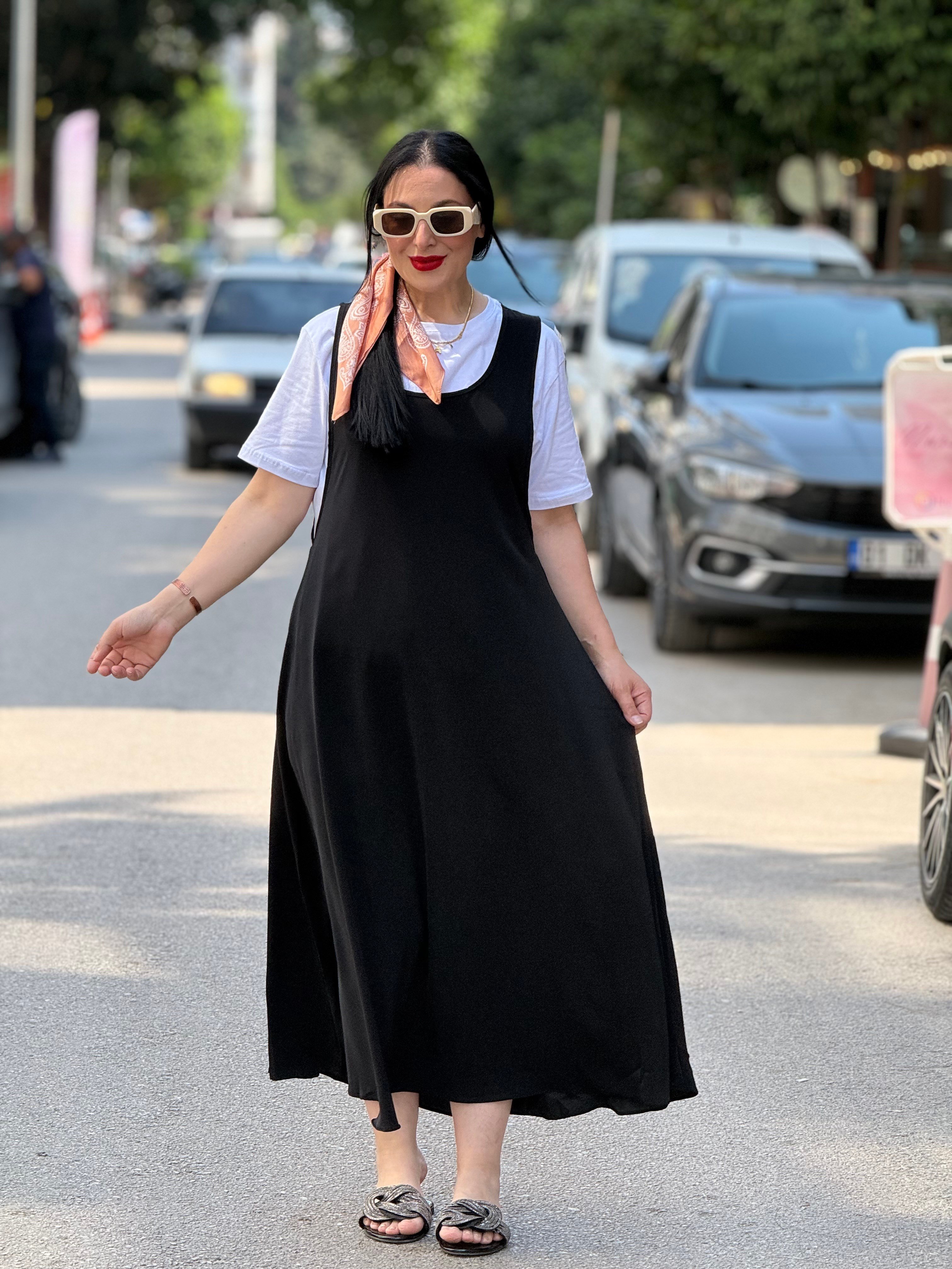 MIRELLE Salopet Elbise Siyah 