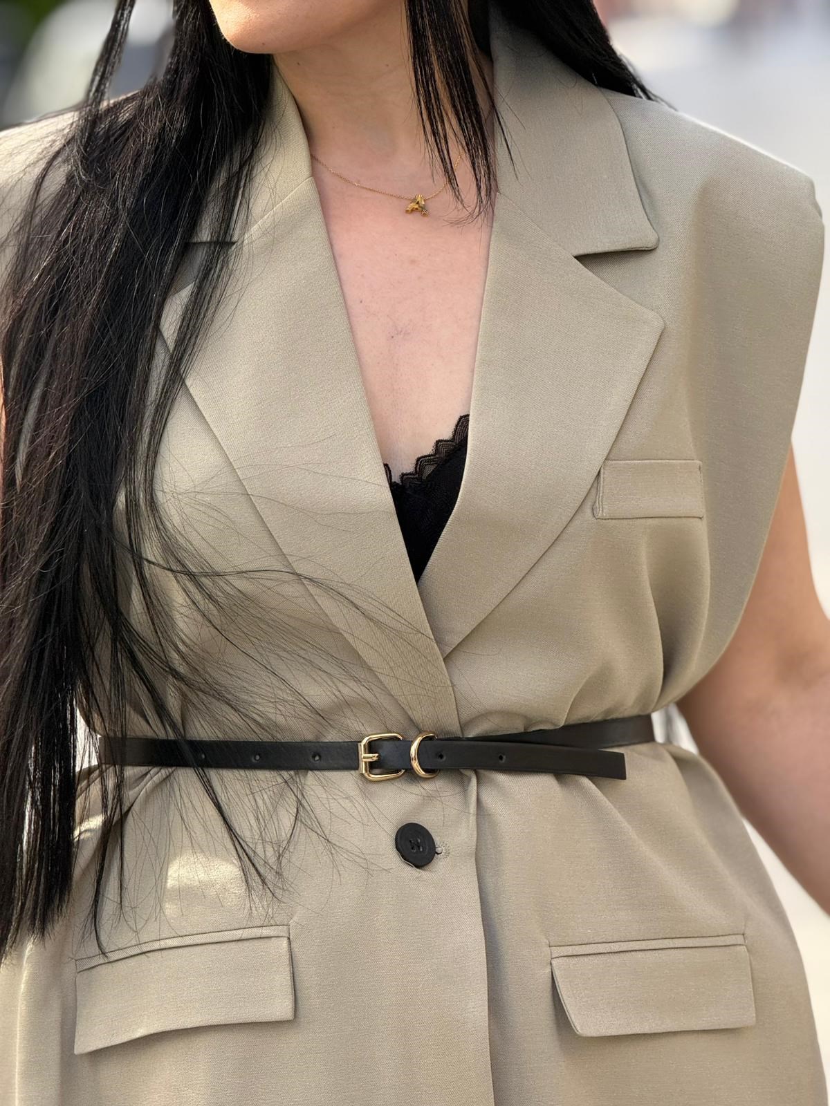 Modern Luxe Çağla Yeşili Yelek