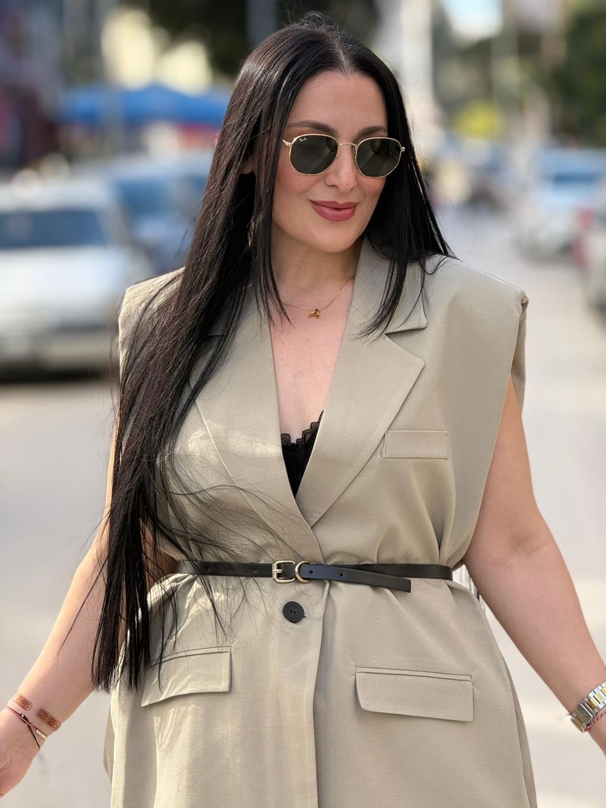 Modern Luxe Çağla Yeşili Yelek