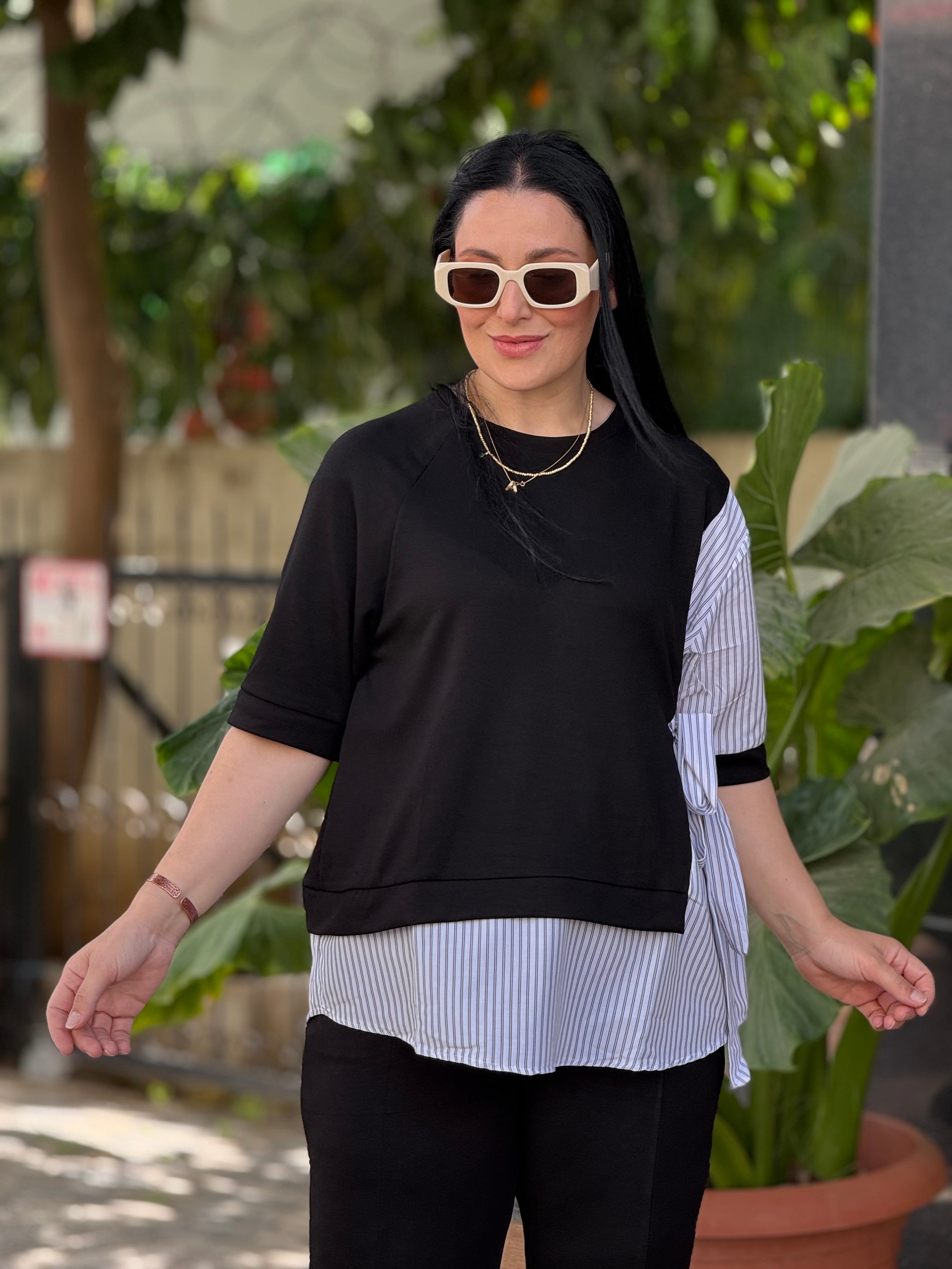 NOIR LINE Katman Bluz Takım Siyah 