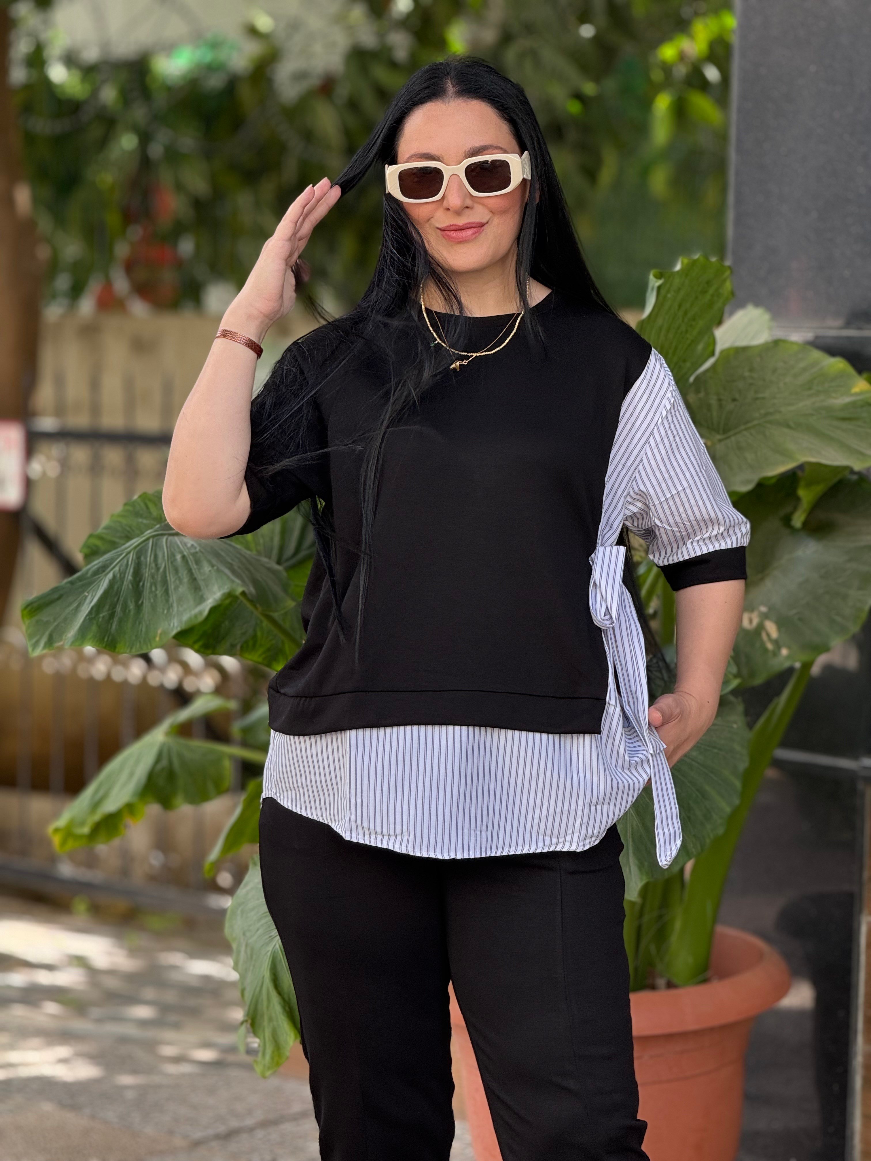 NOIR LINE Katman Bluz Takım Siyah 