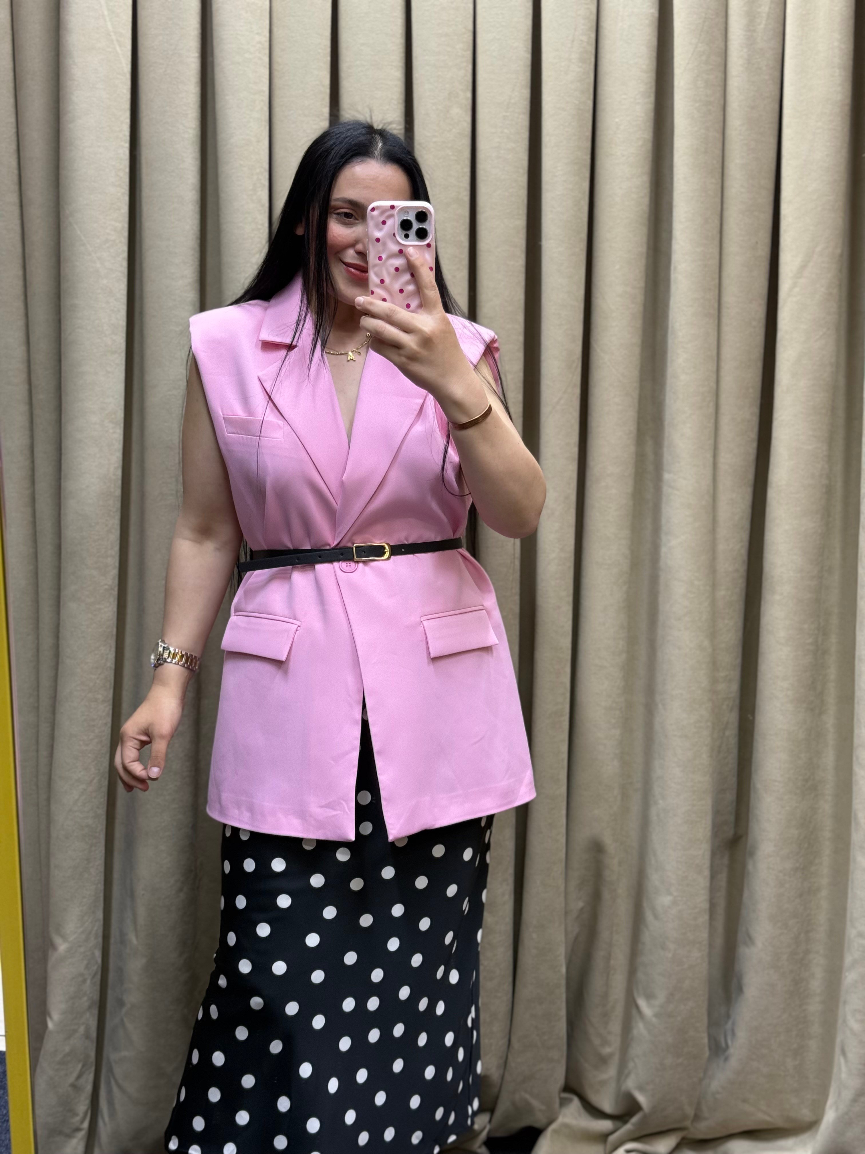 VANGUARD Kemer Detaylı Pembe Yelek