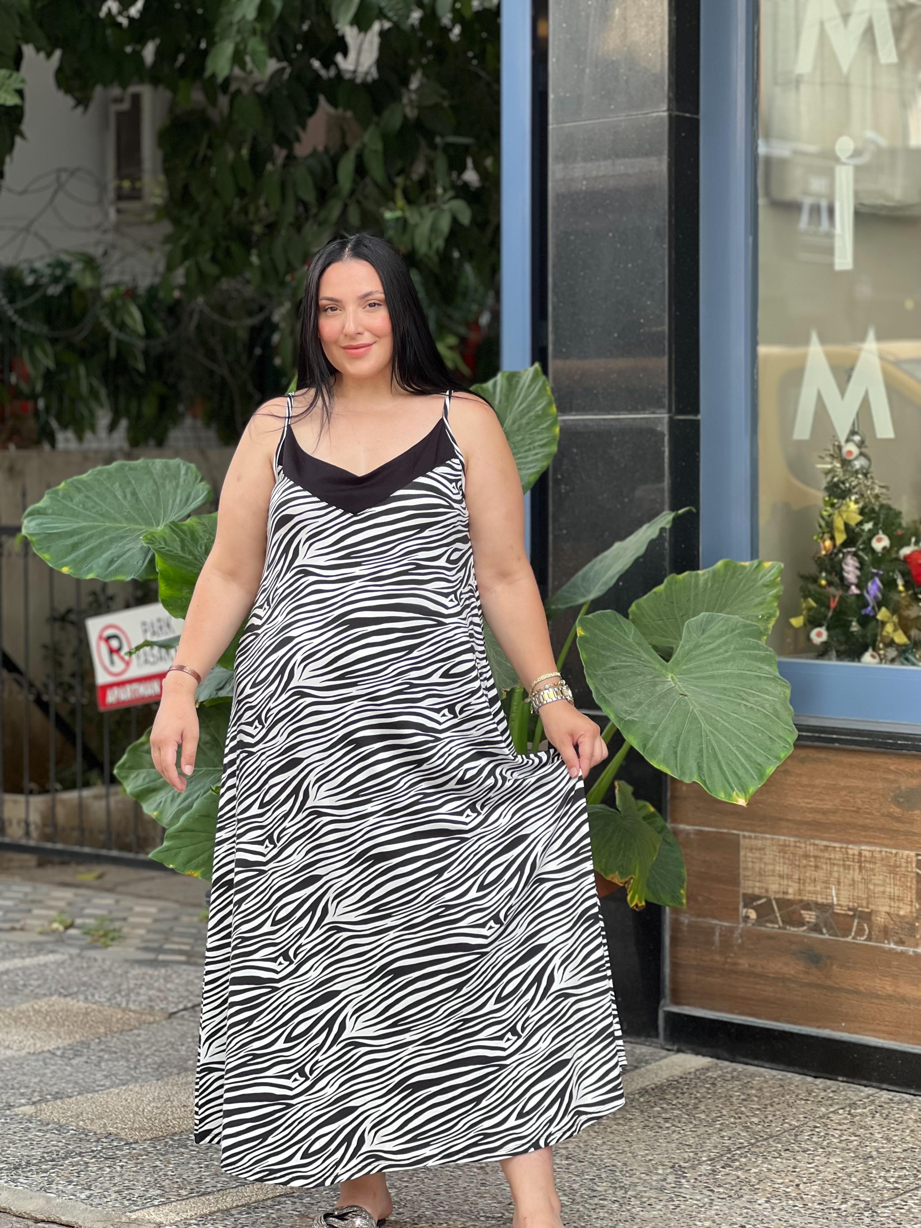 ZEBRA  CAF ELBİSE 