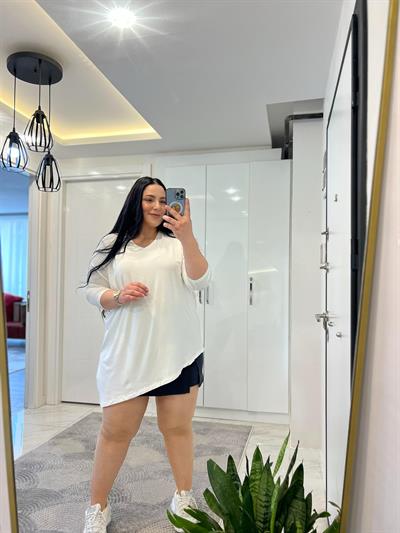  NRD ASİMETRİK BEYAZ BLUZ 