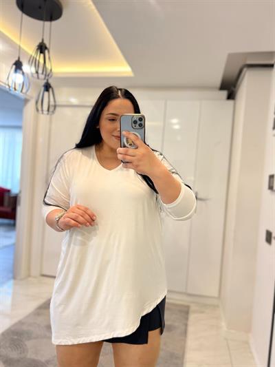  NRD ASİMETRİK BEYAZ BLUZ 