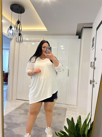  NRD ASİMETRİK BEYAZ BLUZ 