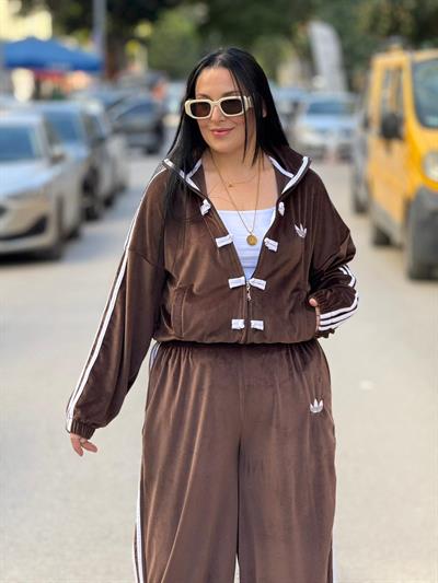 Amarone Kahve Kadife Takım