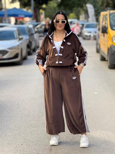 Amarone Kahve Kadife Takım