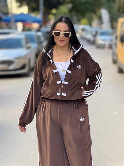 Amarone Kahve Kadife Takım