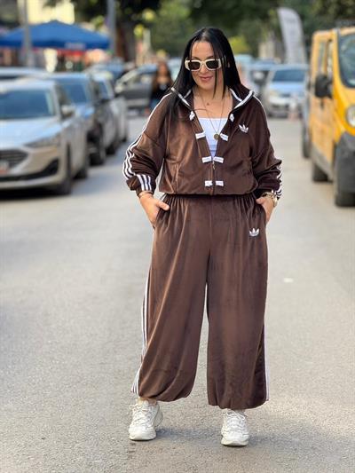 Amarone Kahve Kadife Takım