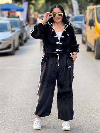 Amarone Siyah Kadife Takım