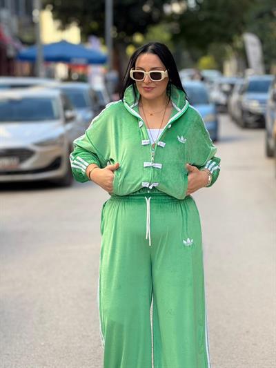 Amarone Yeşil Kadife Takım