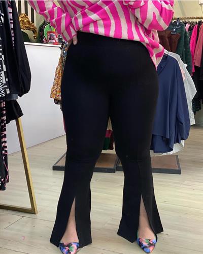 ÇELİK YIRTMAÇLI TAYT PANTOLON