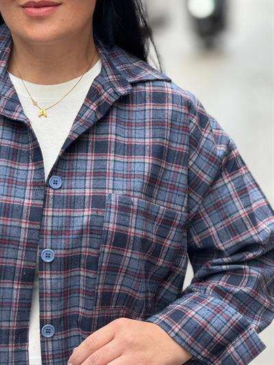 Derayne Lacivert Oduncu Gömlek