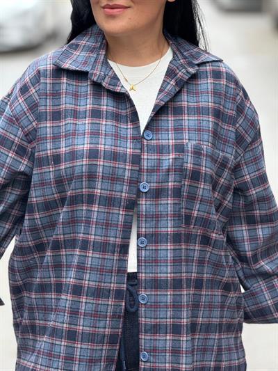 Derayne Lacivert Oduncu Gömlek