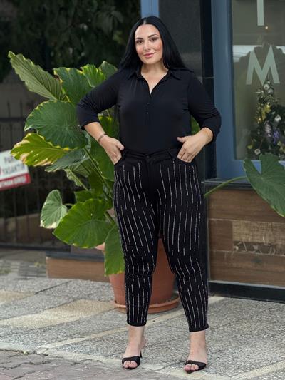 Diamond Jean Siyah Pantolon
