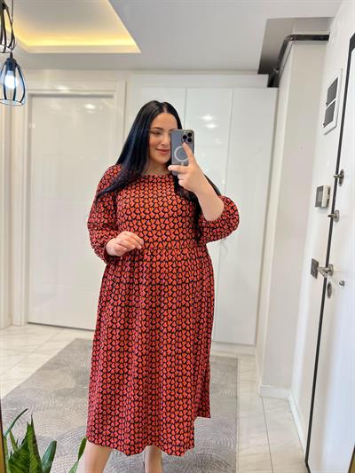 DP KALP DETAYLI ELBİSE 