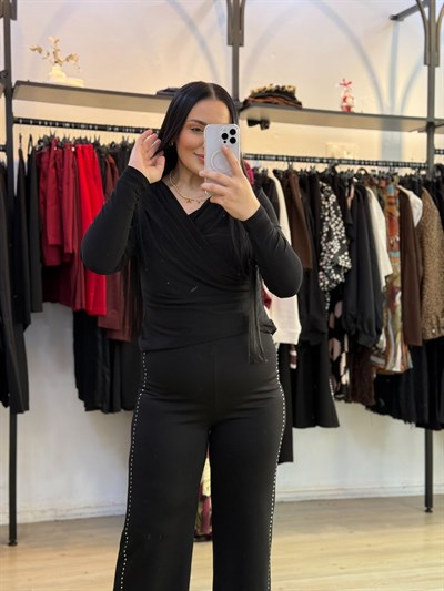 Drape elitaire Siyah Bluz