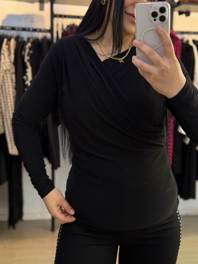 Drape elitaire Siyah Bluz
