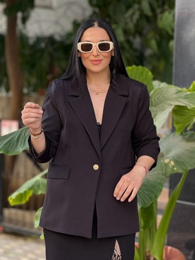 Ebon Klasik Siyah Ceket