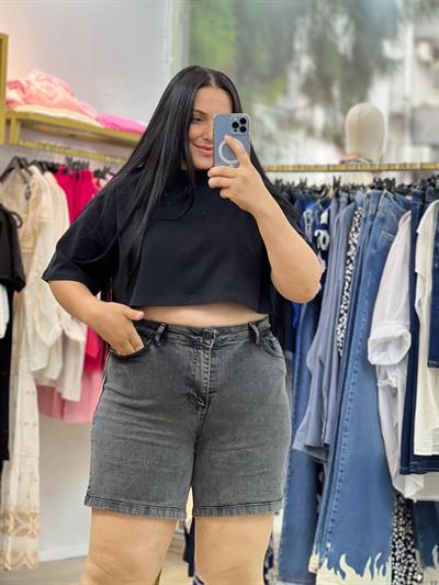 EK JEAN ŞORT ANTRASİT 