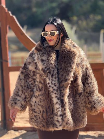 Elverra Leopar Uzun Kürk