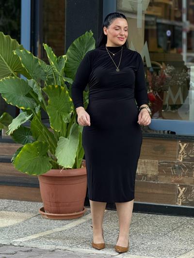 Elviera Siyah Elbise