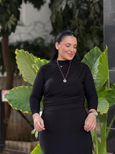 Elviera Siyah Elbise