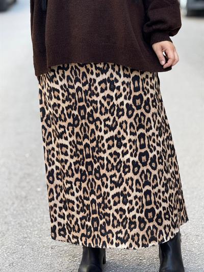 Isolde Leopar Saten Etek
