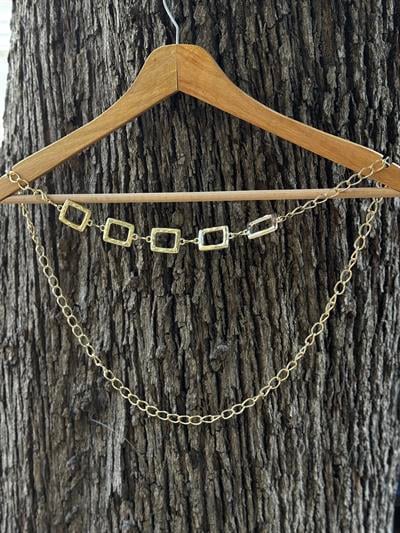 Kare Gold Zincir  Kemer