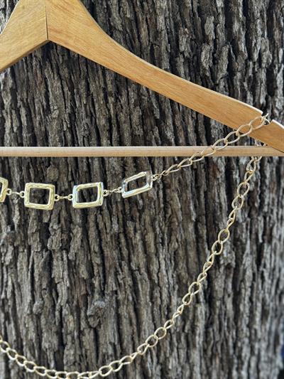 Kare Gold Zincir  Kemer