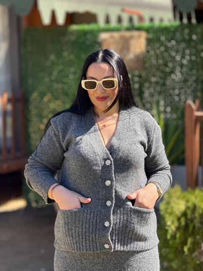 Lorven Gri Triko Takım